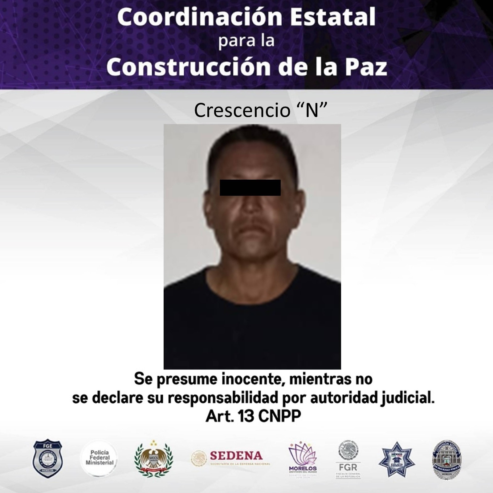 El mando coordinado de la Policía Morelos arresta a un individuo por