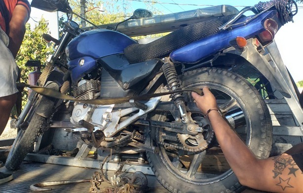 El Mando Coordinado de la Policía de Morelos asegura una motocicleta