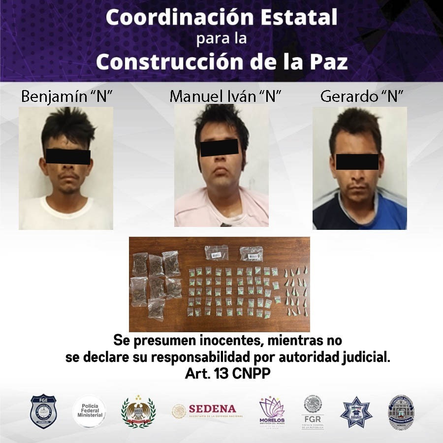 Mando Coordinado De La Polic A Morelos Detiene A Tres Hombres Por