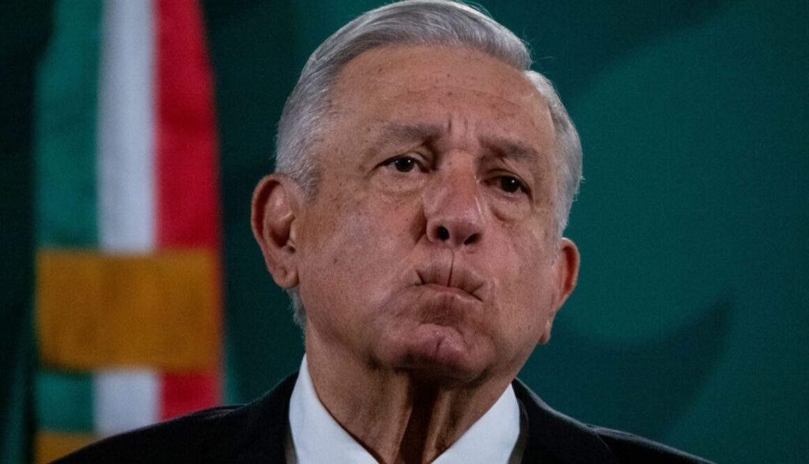 Andrés Manuel López Obrador durante la conferencia matutina en Palacio Nacional