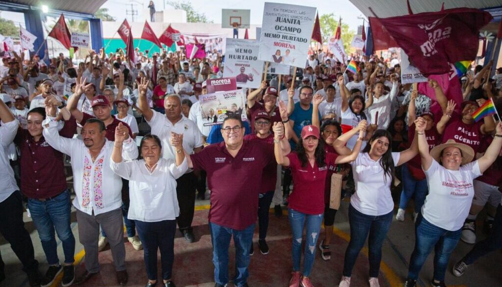 Temixco refrenda su compromiso con la 4T y da respaldo a Víctor Mercado y a Juanita Ocampo para continuar la transformación en Morelos