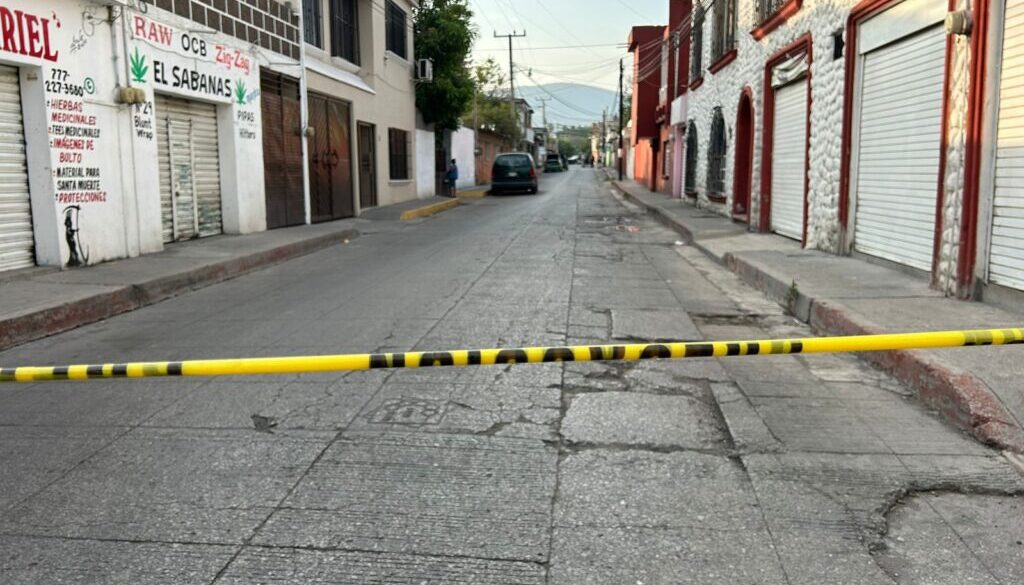 En pleno centro de Emiliano Zapata, fueron hallados restos humanos.