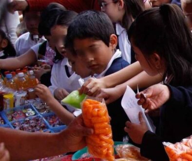 comida chatarra en escuelas