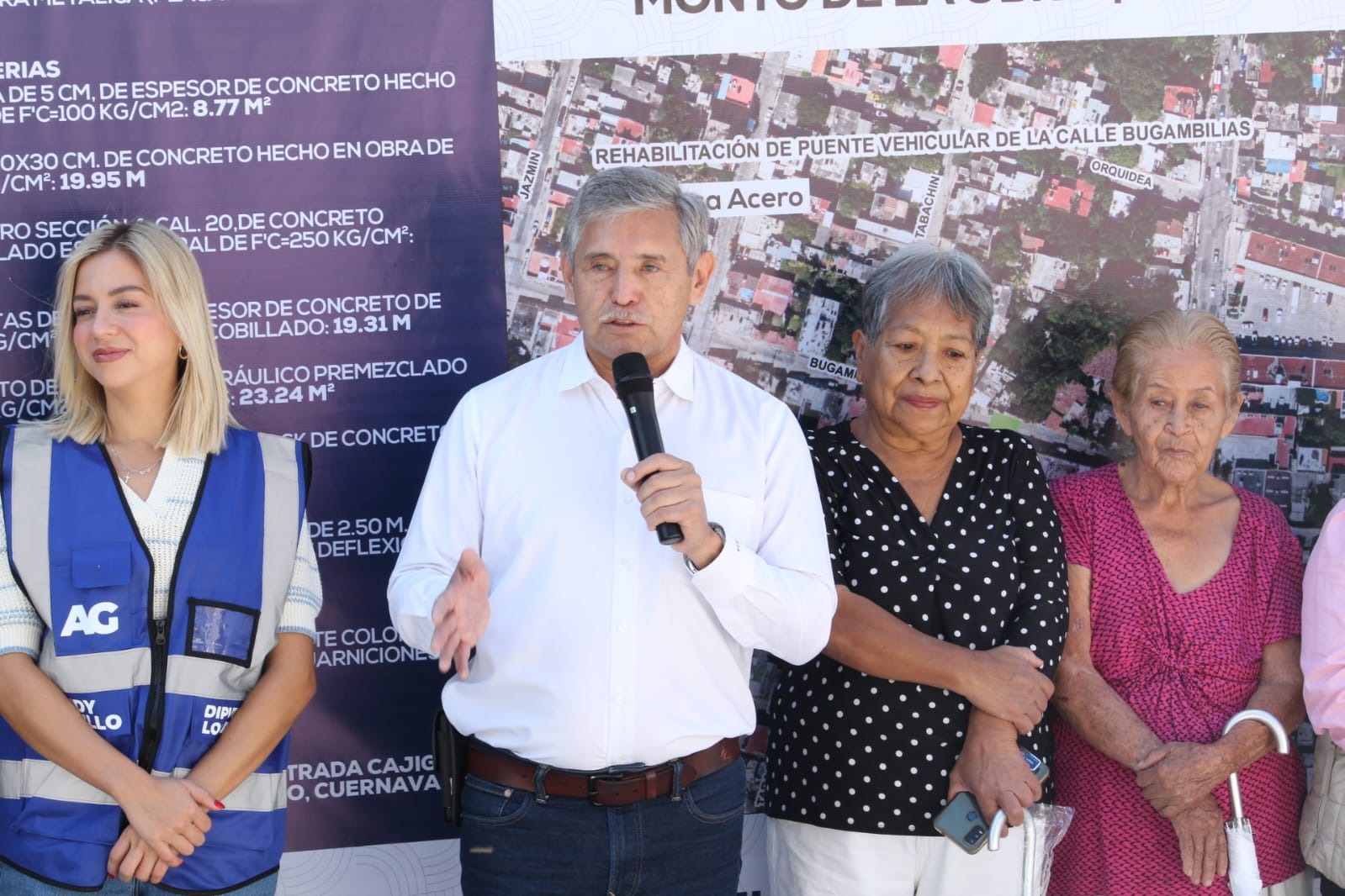 Con rehabilitación de puente vehicular, Ayuntamiento de Cuernavaca mejora la seguridad y movilidad de vecinos en la colonia Satélite