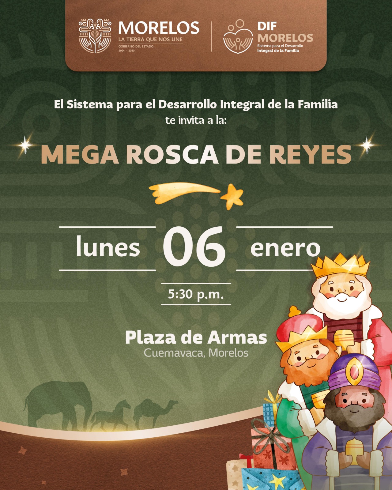 Invita SEDIF a partir Mega Rosca de Reyes en el Zócalo de Cuernavaca ...