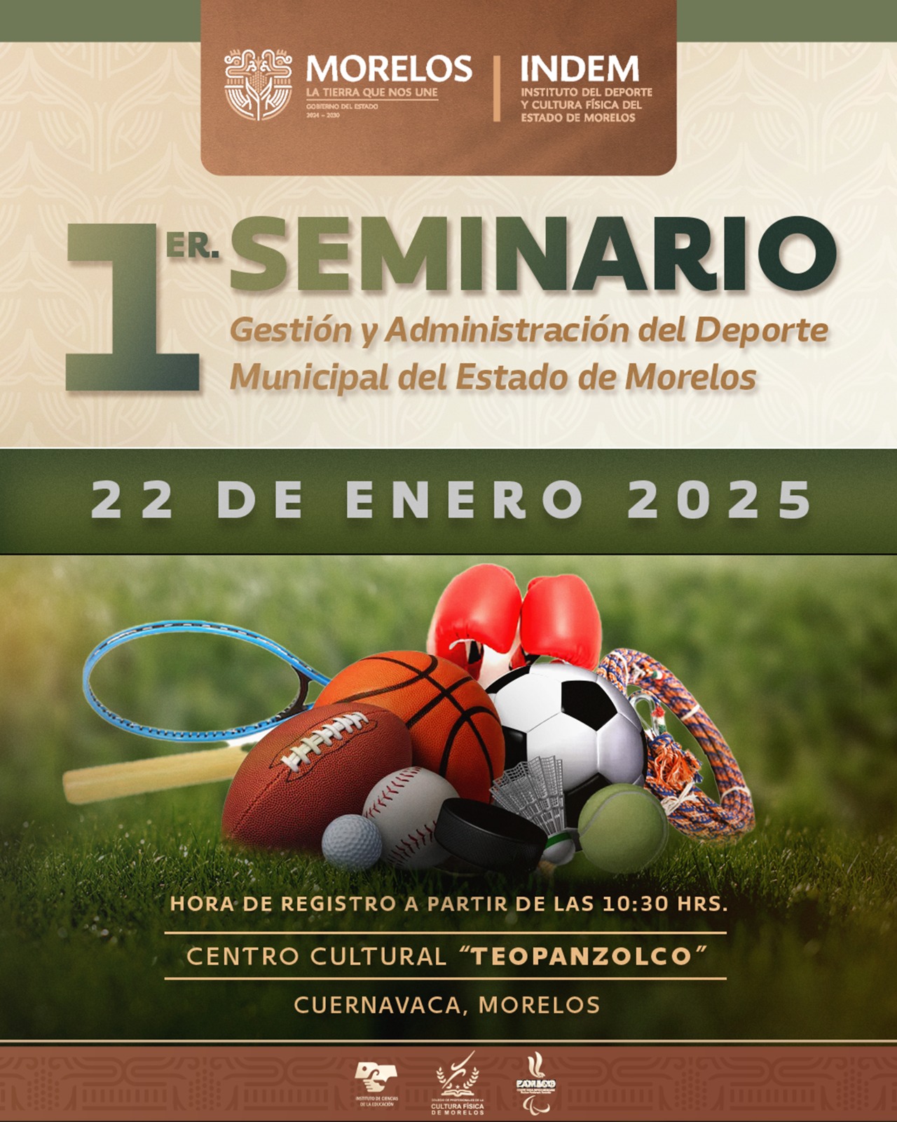 Impartirá INDEM seminario de gestión y administración del deporte municipal