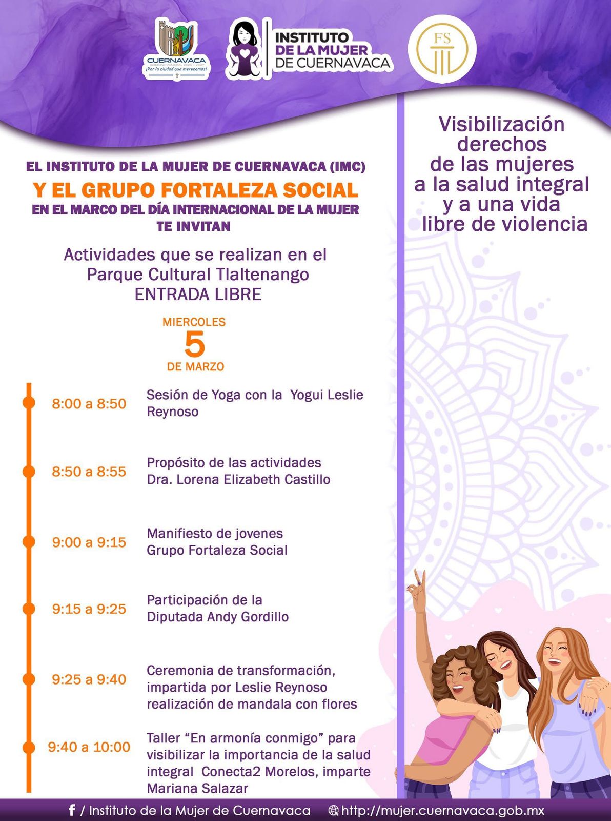 INICIA MARZO CON UNA AMPLIA Y VARIADA CARTELERA DE ACTIVIDADES DEL INSTITUTO DE LA MUJER