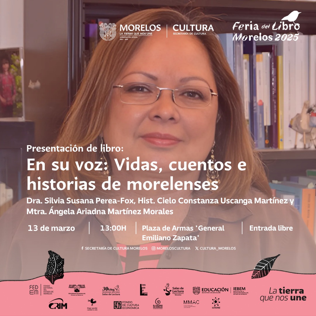 Presenta Feria del Libro Morelos 2025 una jornada literaria con su historia, narrativa y poesía