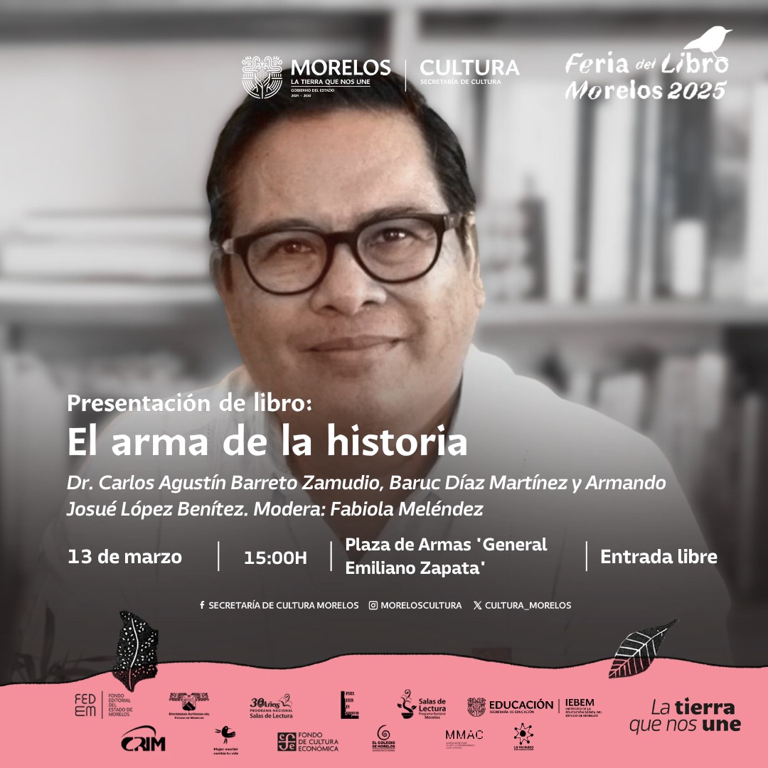 Presenta Feria del Libro Morelos 2025 una jornada literaria con su historia, narrativa y poesía