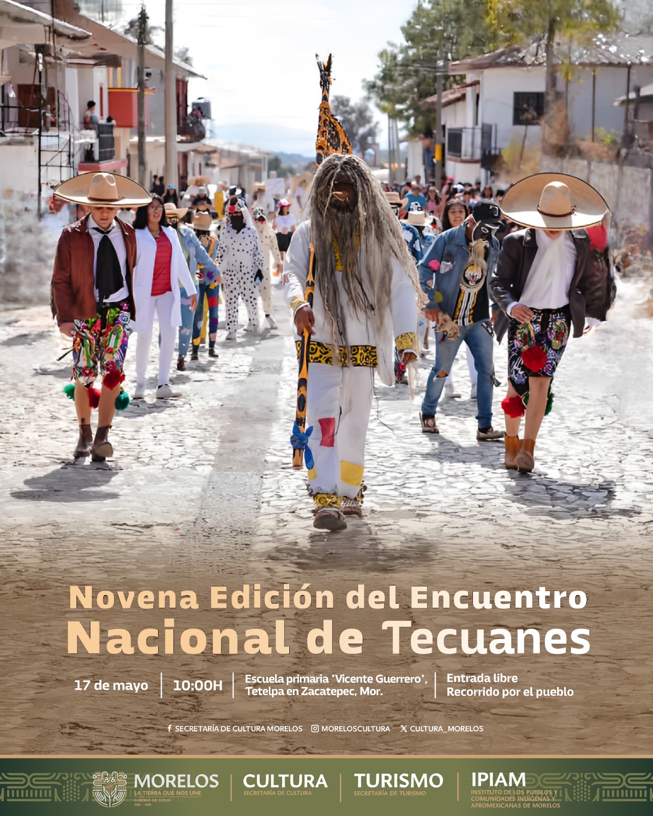 INVITA SECRETARÍA DE CULTURA AL ENCUENTRO NACIONAL DE TECUANES PARA CELEBRAR IDENTIDAD Y CULTURA COMUNITARIA INVITA SECRETARÍA DE CULTURA AL ENCUENTRO NACIONAL DE TECUANES PARA CELEBRAR IDENTIDAD Y CULTURA COMUNITARIA