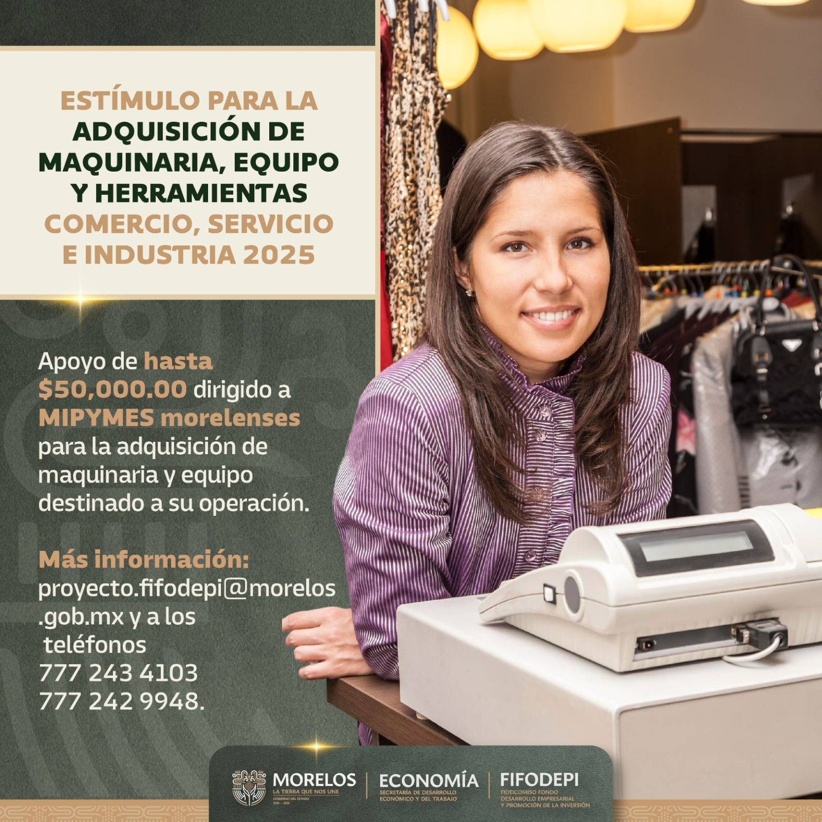 FORTALECE PODER EJECUTIVO A EMPRESAS MORELENSES CON APOYOS PARA ADQUIRIR MAQUINARIA Y EQUIPO FORTALECE PODER EJECUTIVO A EMPRESAS MORELENSES CON APOYOS PARA ADQUIRIR MAQUINARIA Y EQUIPO