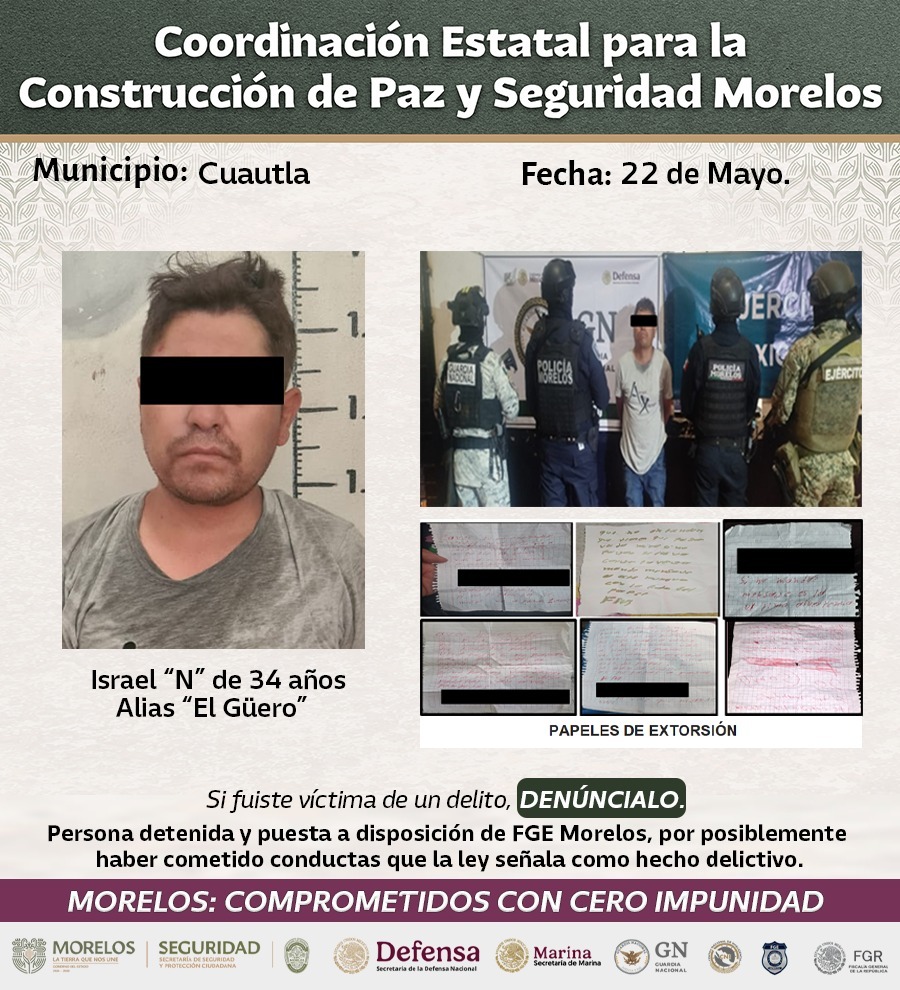 CONFIRMA MESA DE PAZ Y SEGURIDAD RELEVANTES DETENCIONES DE BANDAS GENERADORAS DE VIOLENCIA RELACIONADAS CON ROBO DE VEHÍCULOS DE ALTA GAMA EN MORELOS CONFIRMA MESA DE PAZ Y SEGURIDAD RELEVANTES DETENCIONES DE BANDAS GENERADORAS DE VIOLENCIA RELACIONADAS CON ROBO DE VEHÍCULOS DE ALTA GAMA EN MORELOS