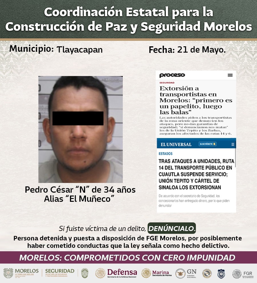 CONFIRMA MESA DE PAZ Y SEGURIDAD RELEVANTES DETENCIONES DE BANDAS GENERADORAS DE VIOLENCIA RELACIONADAS CON ROBO DE VEHÍCULOS DE ALTA GAMA EN MORELOS CONFIRMA MESA DE PAZ Y SEGURIDAD RELEVANTES DETENCIONES DE BANDAS GENERADORAS DE VIOLENCIA RELACIONADAS CON ROBO DE VEHÍCULOS DE ALTA GAMA EN MORELOS
