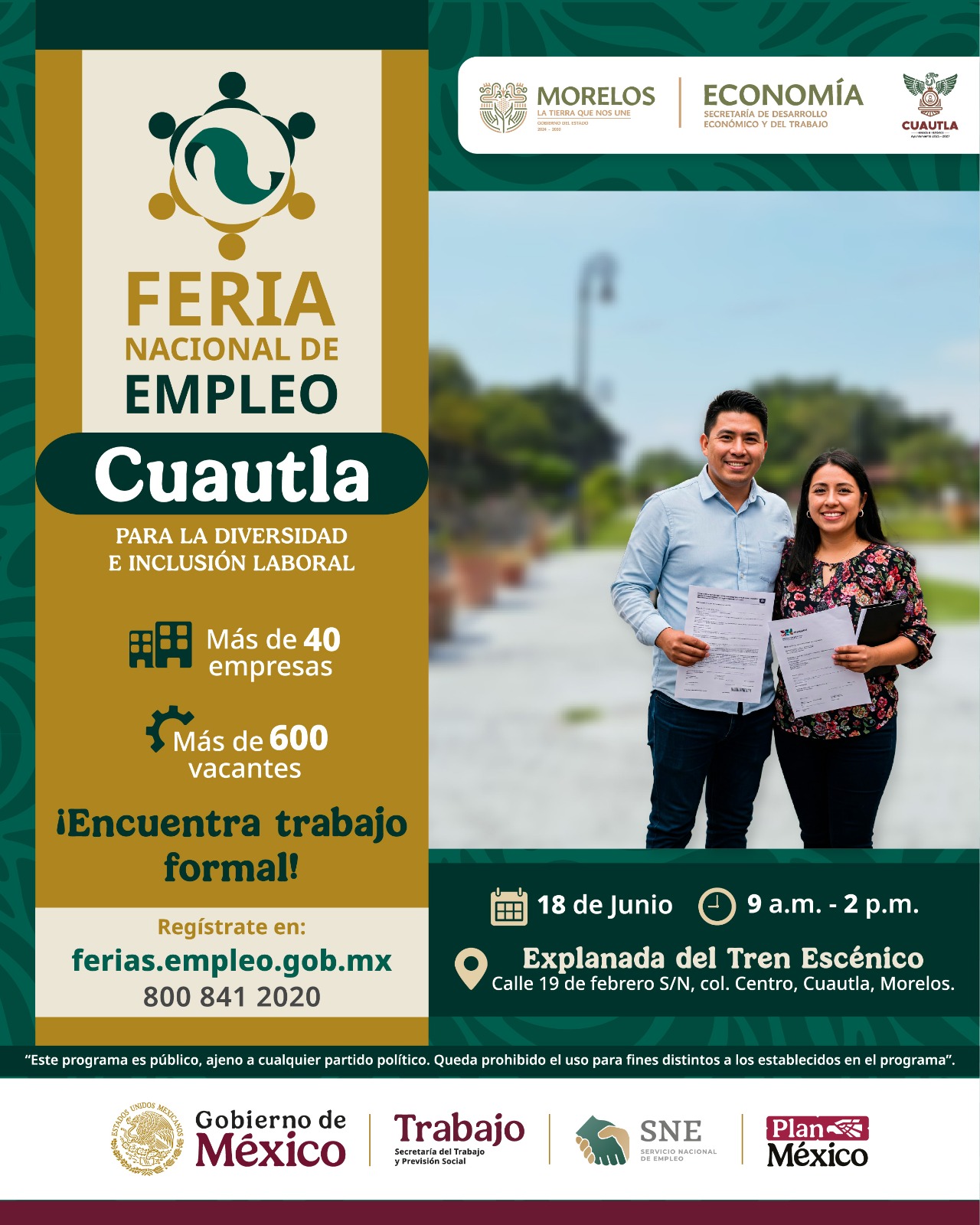 IMPULSA GOBIERNO DE MORELOS TRABAJOS FORMALES CON FERIA DE EMPLEO EN CUAUTLA IMPULSA GOBIERNO DE MORELOS TRABAJOS FORMALES CON FERIA DE EMPLEO EN CUAUTLA