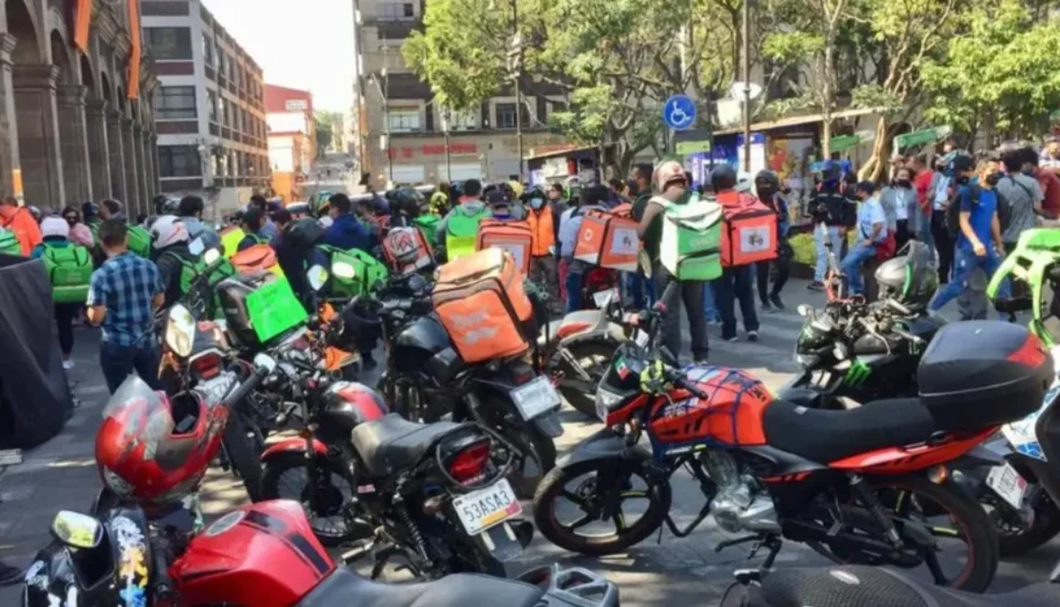 protesta uber eats, didi y rappi