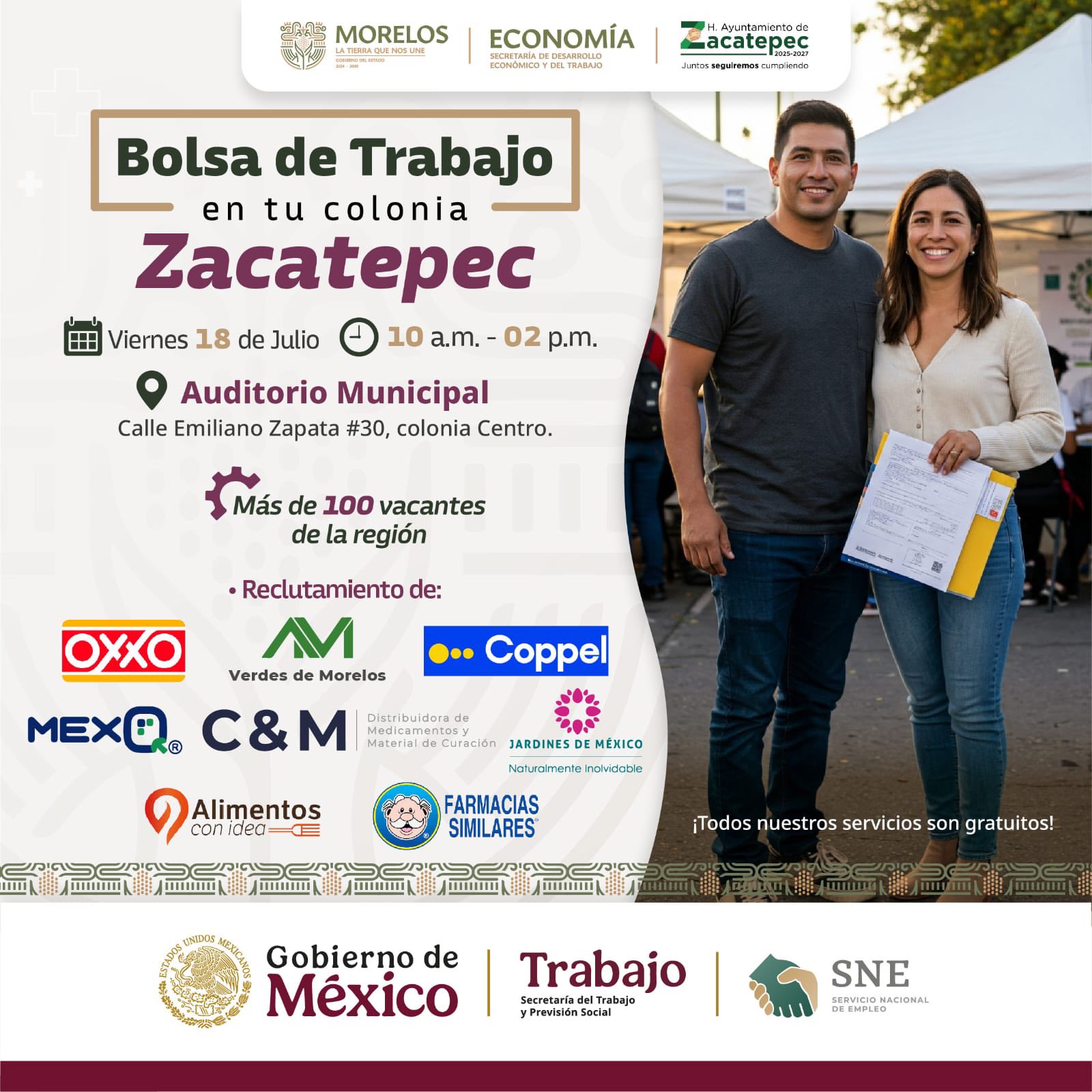 ACERCA GOBIERNO ESTATAL OPORTUNIDADES LABORALES A LA POBLACIÓN