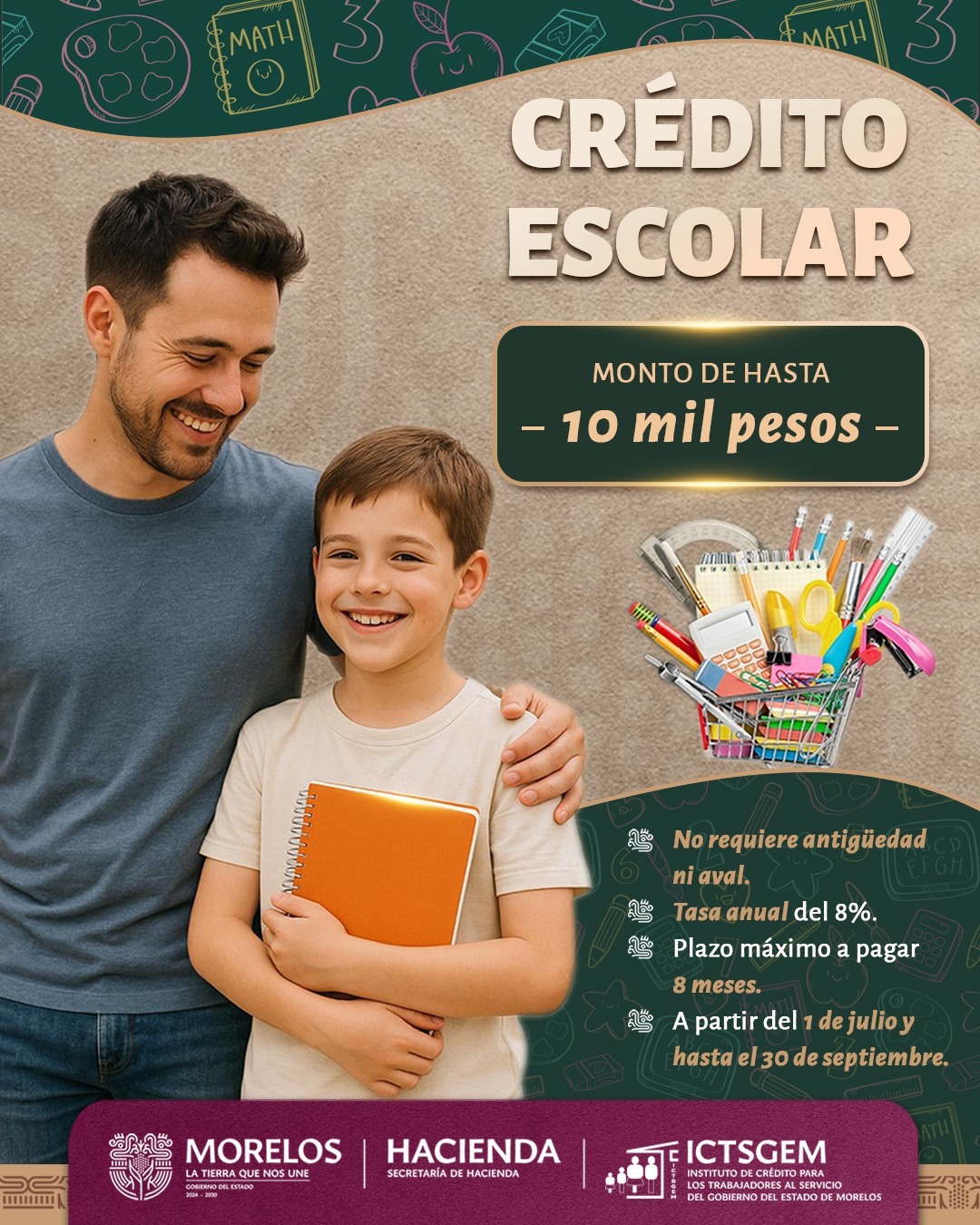 CONTINÚA EL CRÉDITO ESCOLAR 2025 PARA LAS Y LOS AFILIADOS ICTSGEM CONTINÚA EL CRÉDITO ESCOLAR 2025 PARA LAS Y LOS AFILIADOS ICTSGEM