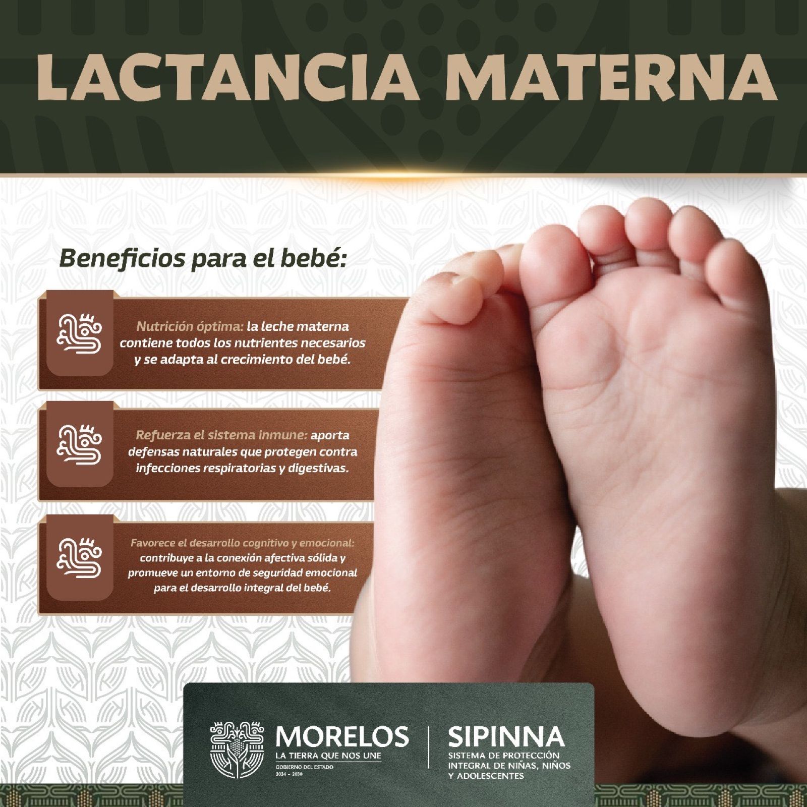 PROMUEVE SIPINNA MORELOS LACTANCIA MATERNA COMO UN DERECHO FUNDAMENTAL DE NIÑAS Y NIÑOS PROMUEVE SIPINNA MORELOS LACTANCIA MATERNA COMO UN DERECHO FUNDAMENTAL DE NIÑAS Y NIÑOS