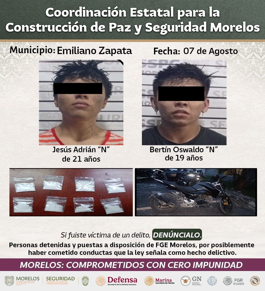 INTENSIFICA MESA DE CONSTRUCCIÓN DE PAZ Y SEGURIDAD DETENCIONES RELEVANTES CONTRA GENERADORES DE VIOLENCIA EN MORELOS INTENSIFICA MESA DE CONSTRUCCIÓN DE PAZ Y SEGURIDAD DETENCIONES RELEVANTES CONTRA GENERADORES DE VIOLENCIA EN MORELOS