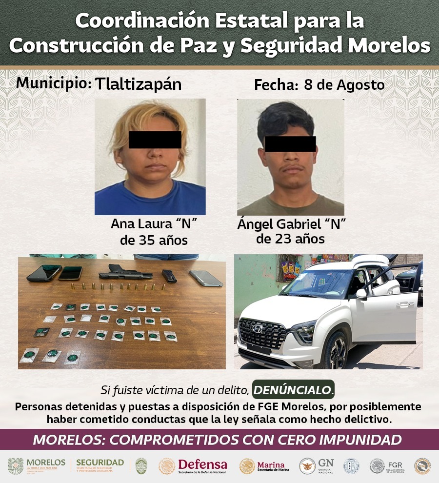 INTENSIFICA MESA DE CONSTRUCCIÓN DE PAZ Y SEGURIDAD DETENCIONES RELEVANTES CONTRA GENERADORES DE VIOLENCIA EN MORELOS INTENSIFICA MESA DE CONSTRUCCIÓN DE PAZ Y SEGURIDAD DETENCIONES RELEVANTES CONTRA GENERADORES DE VIOLENCIA EN MORELOS