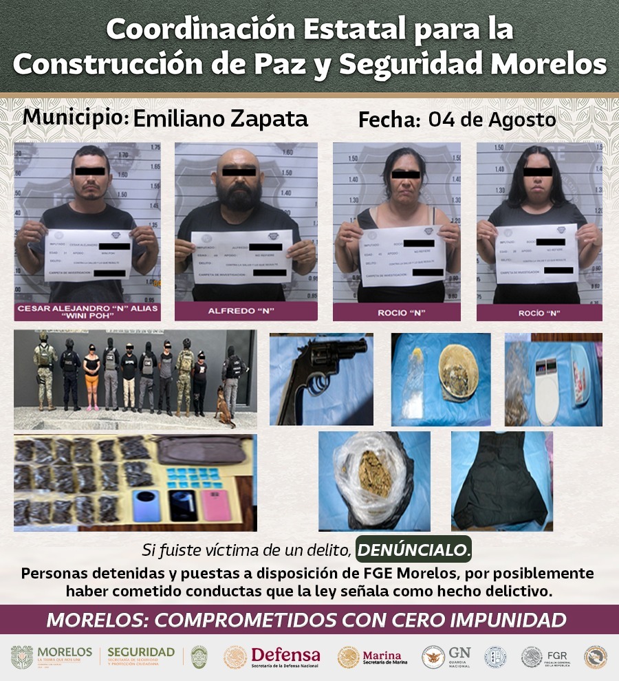 INTENSIFICA MESA DE CONSTRUCCIÓN DE PAZ Y SEGURIDAD DETENCIONES RELEVANTES CONTRA GENERADORES DE VIOLENCIA EN MORELOS INTENSIFICA MESA DE CONSTRUCCIÓN DE PAZ Y SEGURIDAD DETENCIONES RELEVANTES CONTRA GENERADORES DE VIOLENCIA EN MORELOS