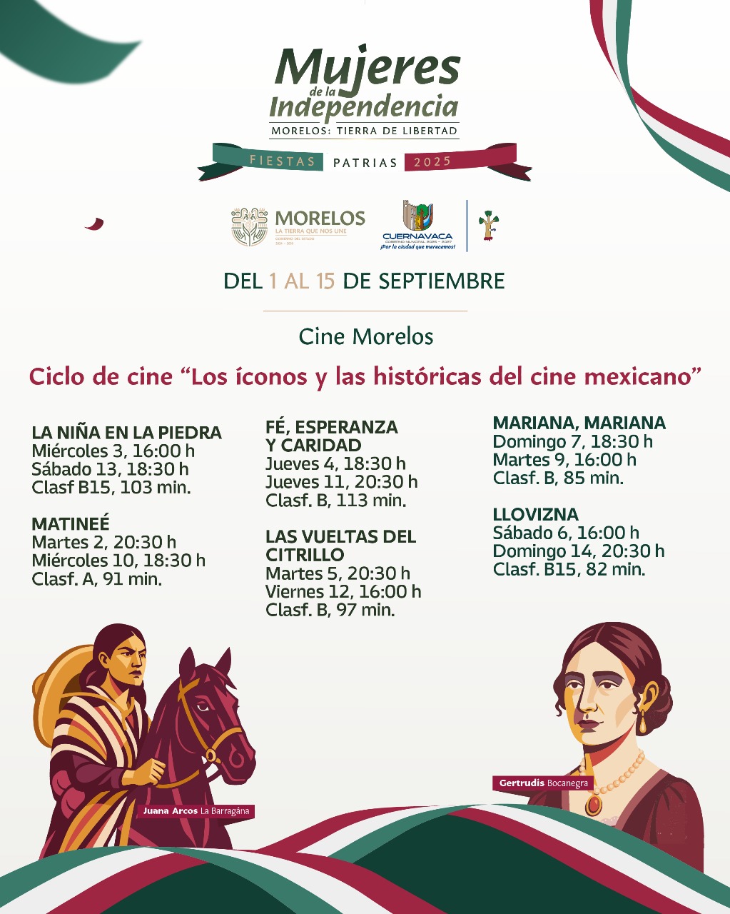 INVITA SECRETARÍA DE CULTURA AL CICLO DEL CINE “LOS ÍCONOS Y LAS HISTÓRICAS DEL CINE MEXICANO” EN EL CINE MORELOS INVITA SECRETARÍA DE CULTURA AL CICLO DEL CINE “LOS ÍCONOS Y LAS HISTÓRICAS DEL CINE MEXICANO” EN EL CINE MORELOS