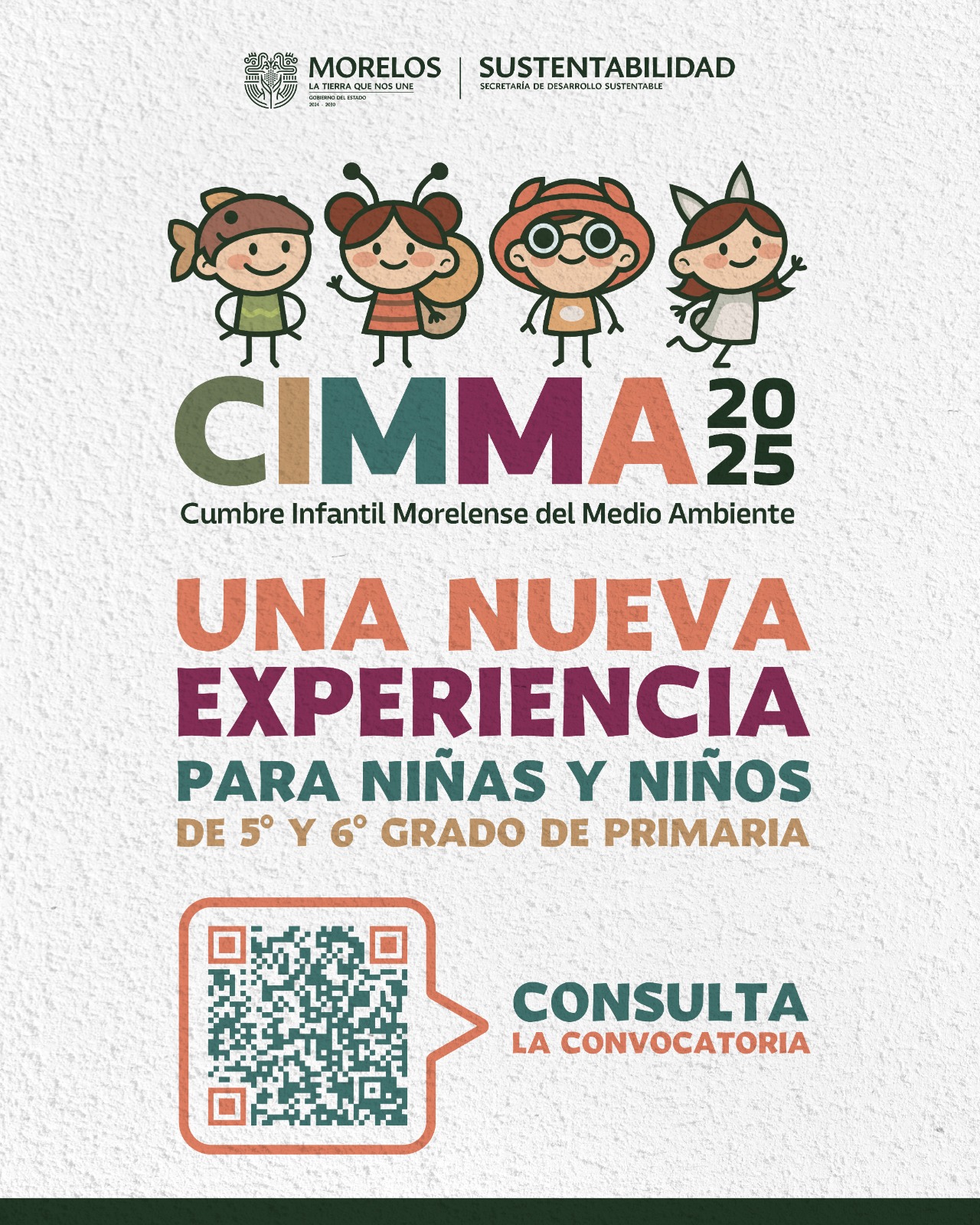 INVITA GOBIERNO DEL ESTADO A PARTICIPAR EN LA CUMBRE INFANTIL MORELENSE DEL MEDIO AMBIENTE 2025