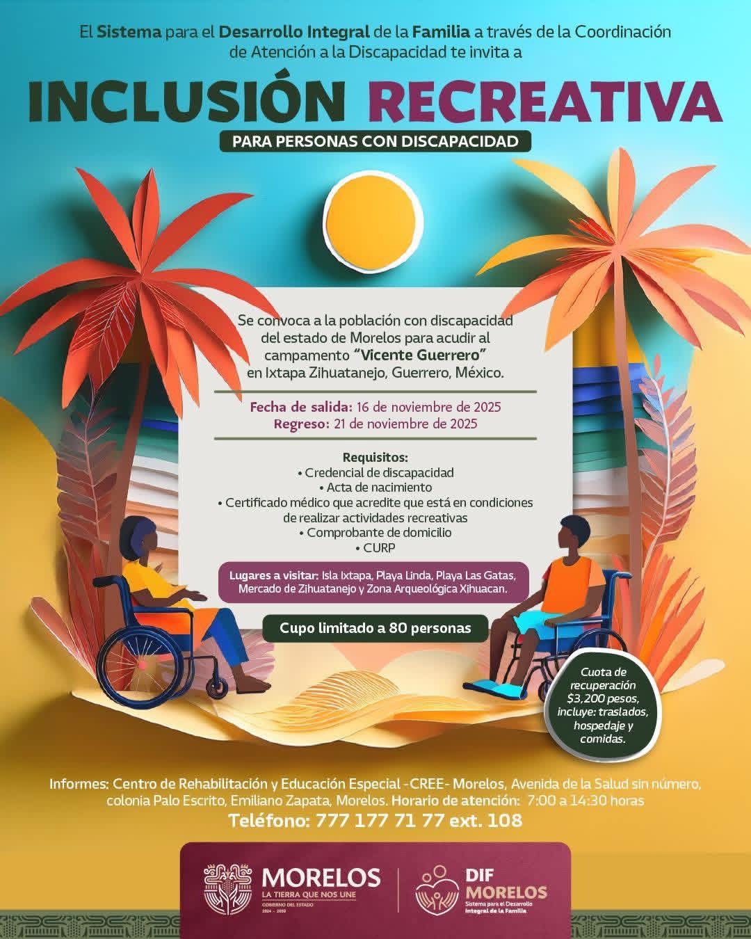 INVITA SEDIF AL CAMPAMENTO NACIONAL “VICENTE GUERRERO” EN IXTAPA ZIHUATANEJO