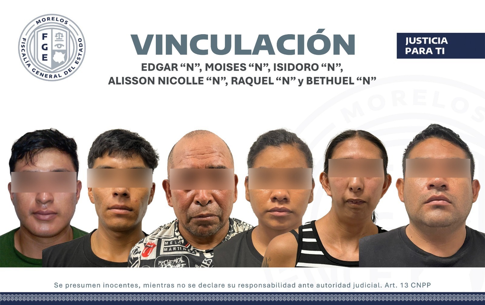 VINCULAN A PROCESO A 12 PERSONAS DETENIDAS TRAS OPERATIVO INTERINSTITUCIONAL EN TEMOAC