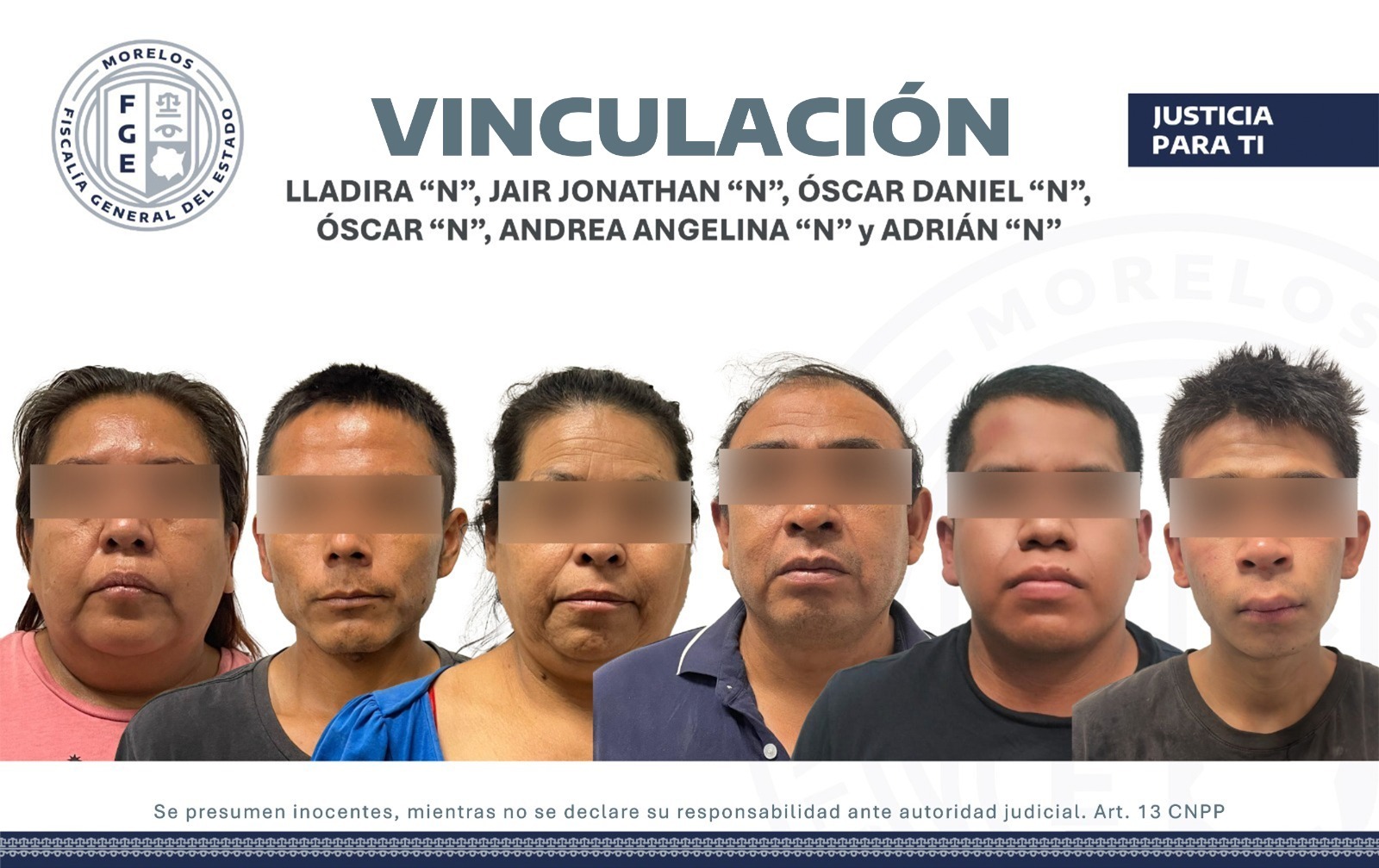 VINCULAN A PROCESO A 12 PERSONAS DETENIDAS TRAS OPERATIVO INTERINSTITUCIONAL EN TEMOAC