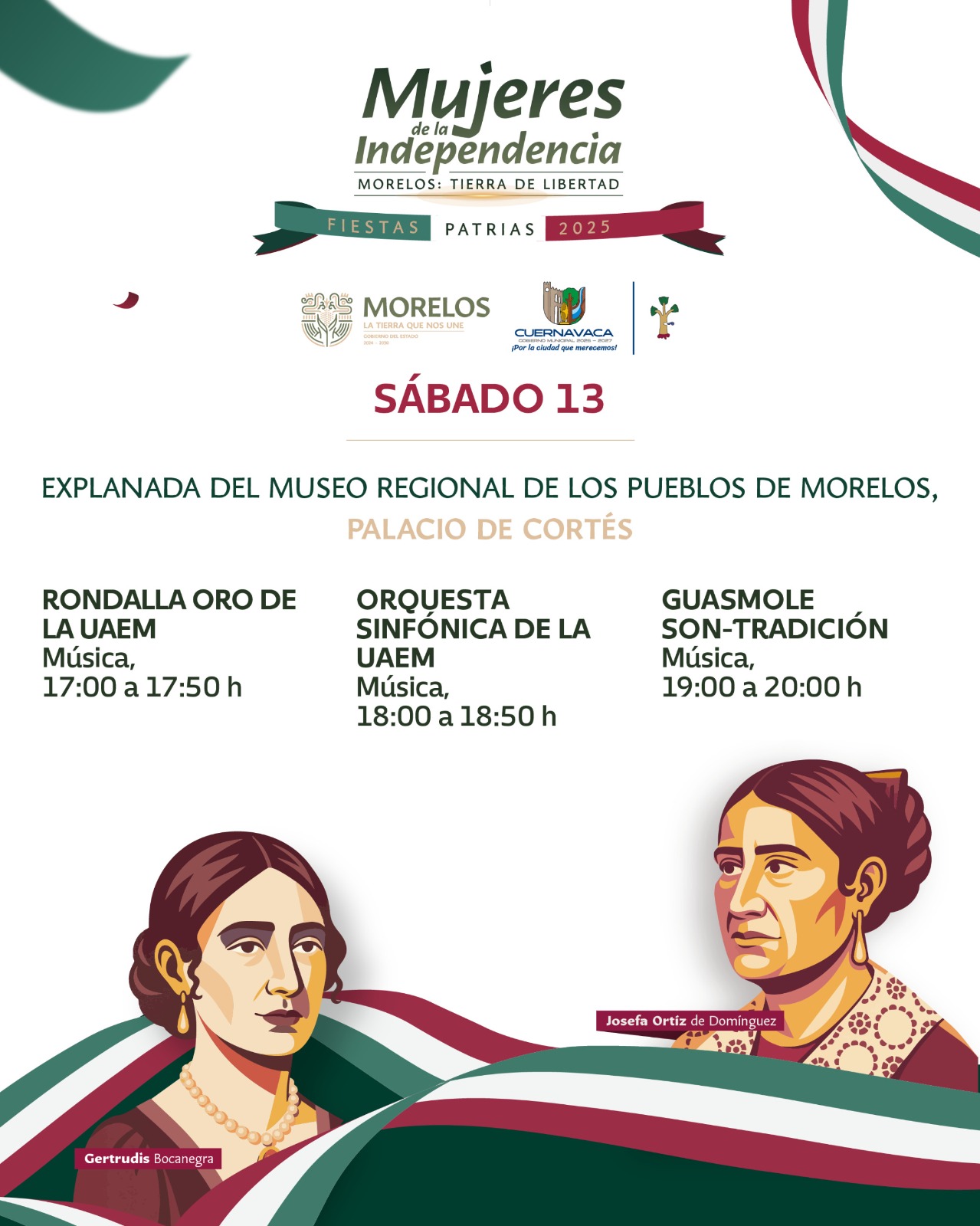 MORELOS CELEBRARÁ LAS FIESTAS PATRIAS CON UNA PROGRAMACIÓN ARTÍSTICA Y CULTURAL MORELOS CELEBRARÁ LAS FIESTAS PATRIAS CON UNA PROGRAMACIÓN ARTÍSTICA Y CULTURAL