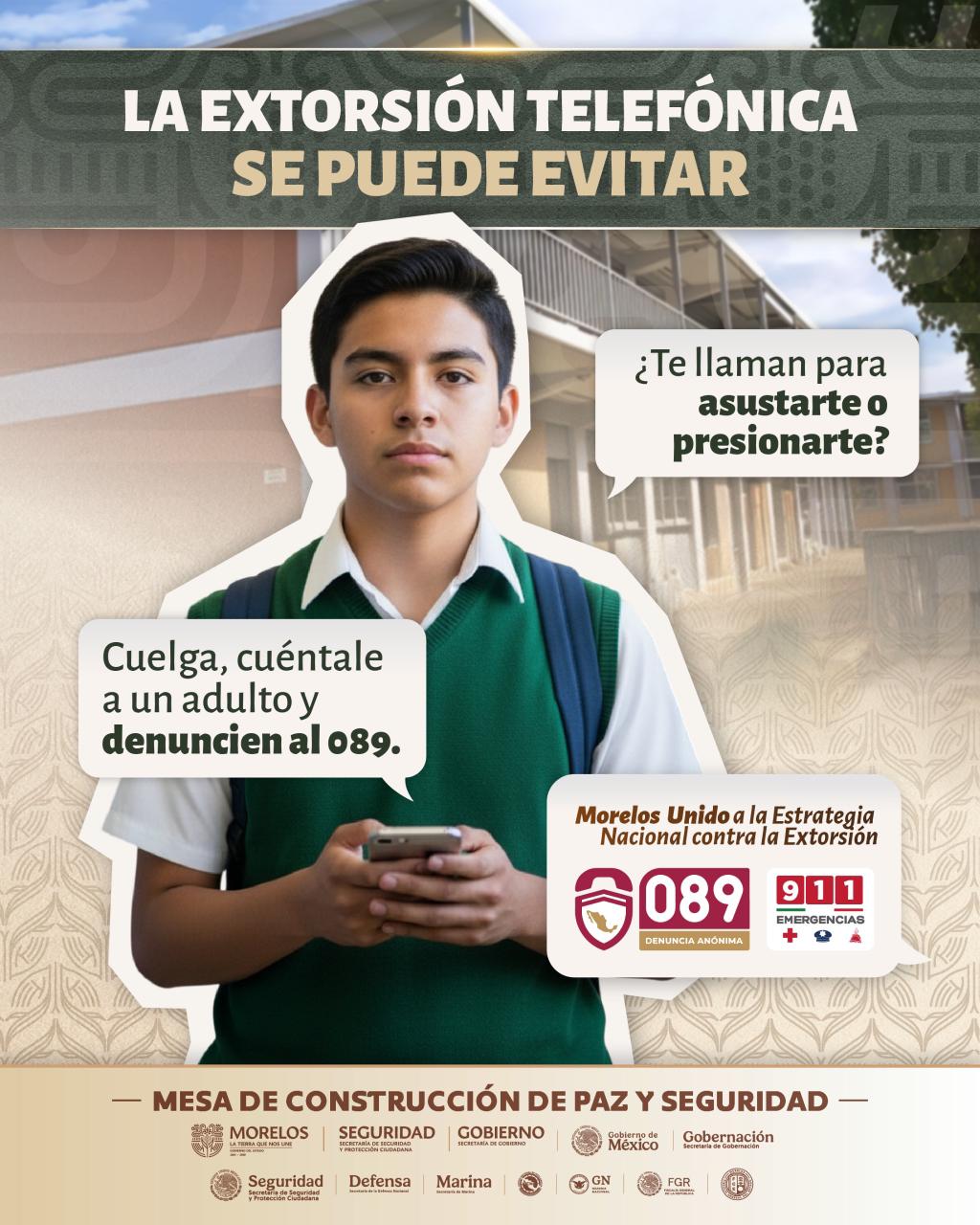 INICIA CAMPAÑA ESTATAL CONTRA LA EXTORSIÓN EN MORELOS INICIA CAMPAÑA ESTATAL CONTRA LA EXTORSIÓN EN MORELOS