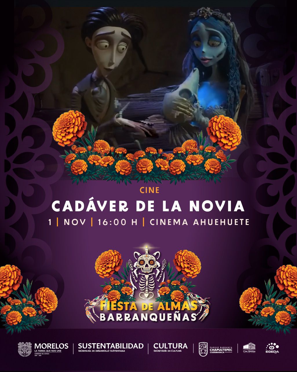 CELEBRA SECRETARÍA DE DESARROLLO SUSTENTABLE DÍA DE MUERTOS CON MÚSICA Y CINE EN EL PARQUE BARRANCA CHAPULTEPEC CELEBRA SECRETARÍA DE DESARROLLO SUSTENTABLE DÍA DE MUERTOS CON MÚSICA Y CINE EN EL PARQUE BARRANCA CHAPULTEPEC