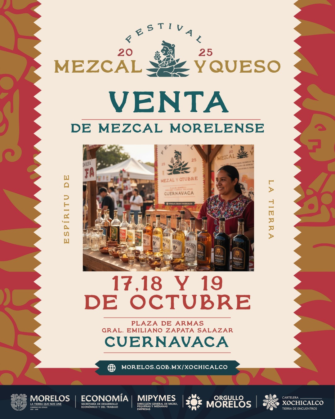 INVITA GOBIERNO DE MORELOS A DISFRUTAR EL FESTIVAL DEL MEZCAL Y EL QUESO “ESPÍRITU DE LA TIERRA” INVITA GOBIERNO DE MORELOS A DISFRUTAR EL FESTIVAL DEL MEZCAL Y EL QUESO “ESPÍRITU DE LA TIERRA”