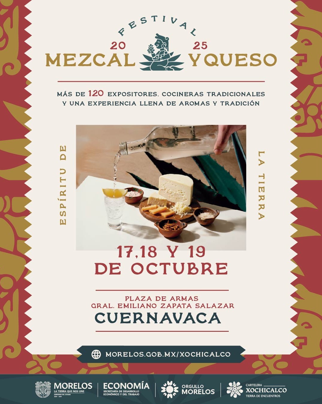 INVITA GOBIERNO DE MORELOS A DISFRUTAR EL FESTIVAL DEL MEZCAL Y EL QUESO “ESPÍRITU DE LA TIERRA” INVITA GOBIERNO DE MORELOS A DISFRUTAR EL FESTIVAL DEL MEZCAL Y EL QUESO “ESPÍRITU DE LA TIERRA”