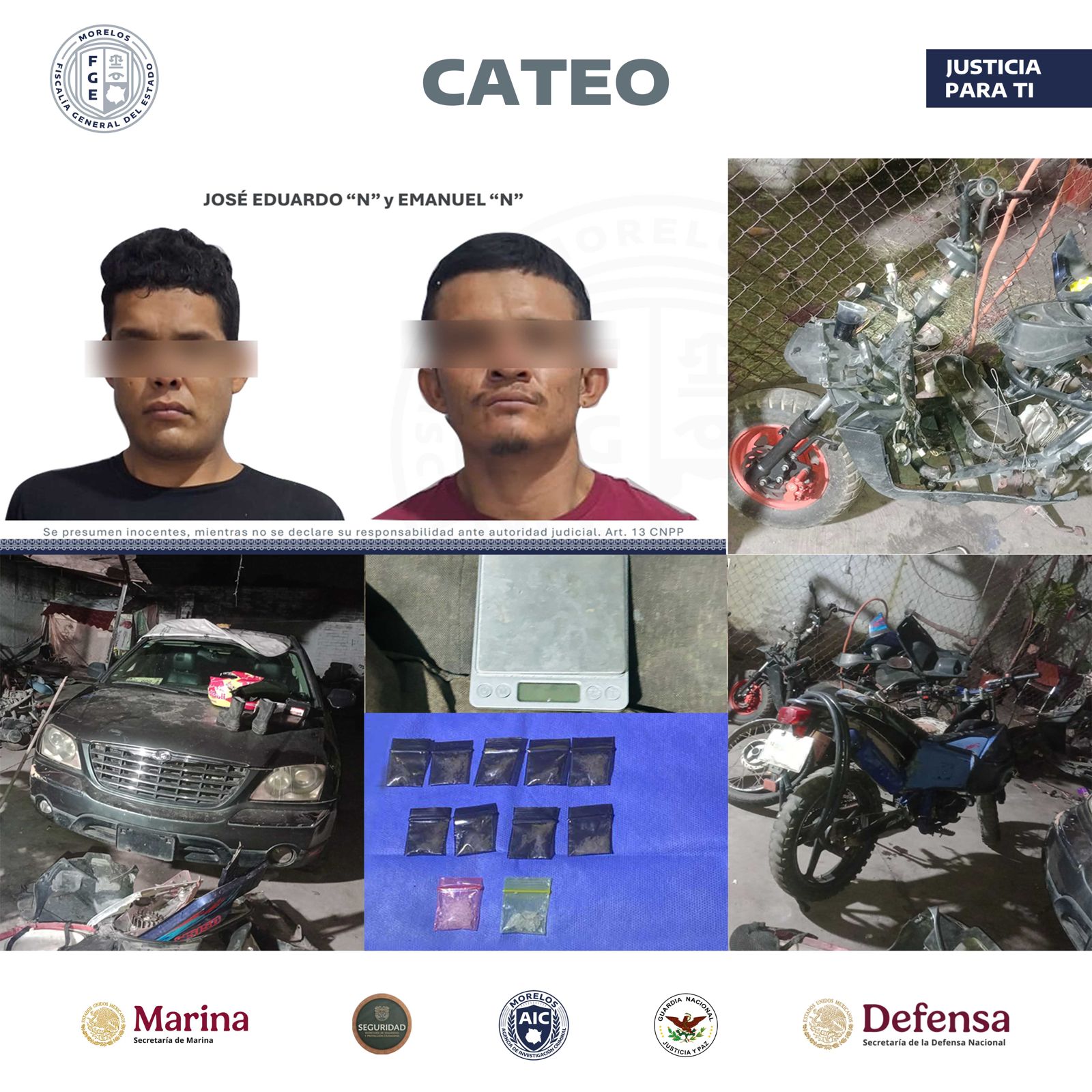 CATEA AIC VIVIENDA, PRESUNTAMENTE UTILIZADA PARA DESMANTELAR MOTOCICLETAS EN CUAUTLA CATEA AIC VIVIENDA, PRESUNTAMENTE UTILIZADA PARA DESMANTELAR MOTOCICLETAS EN CUAUTLA