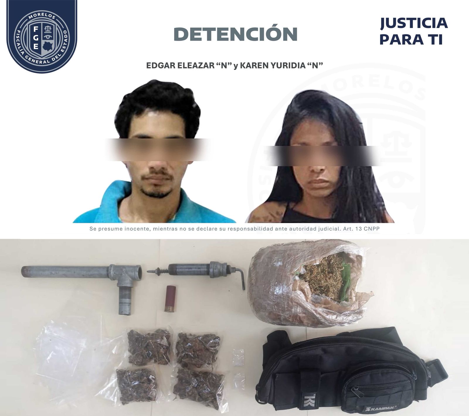 AIC DETIENE A PAREJA POR ROMPER SELLOS EN UNA CASA ASEGURADA DURANTE UN CATEO EN CUERNAVACA AIC DETIENE A PAREJA POR ROMPER SELLOS EN UNA CASA ASEGURADA DURANTE UN CATEO EN CUERNAVACA