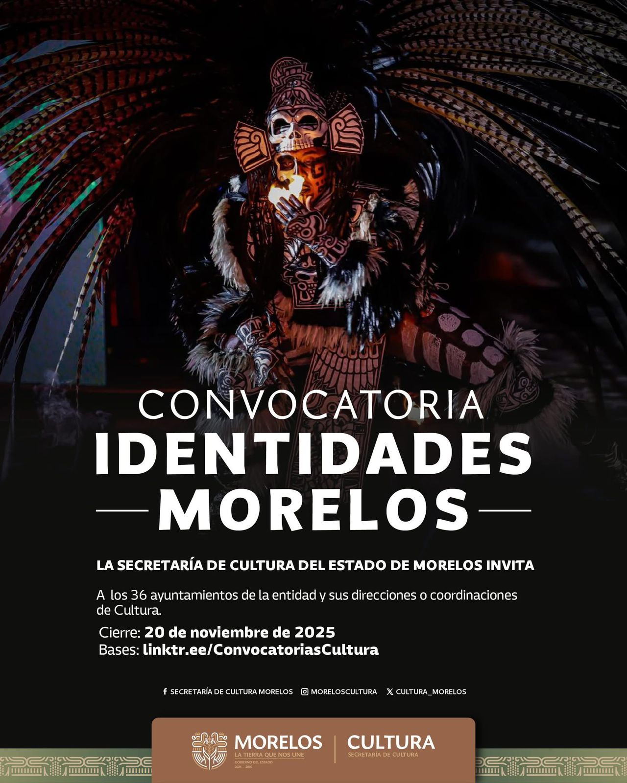 ABRE SECRETARÍA DE CULTURA CONVOCATORIA DEL PROGRAMA SOCIAL IDENTIDADES MORELOS ABRE SECRETARÍA DE CULTURA CONVOCATORIA DEL PROGRAMA SOCIAL IDENTIDADES MORELOS