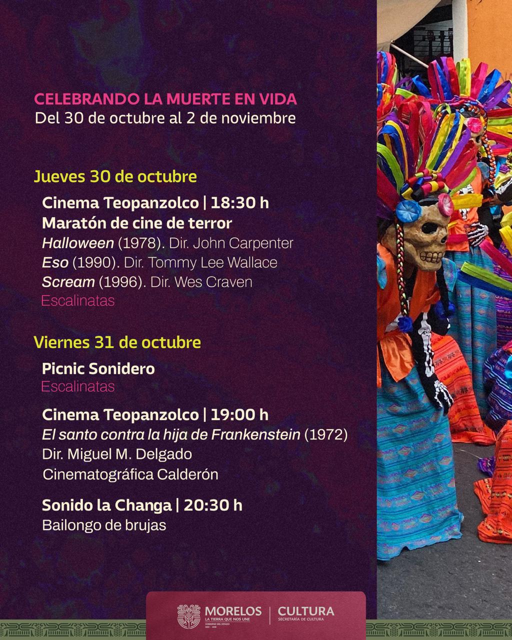 INVITA CENTRO CULTURAL TEOPANZOLCO A PARTICIPAR EN LA PROGRAMACIÓN “CALAVERITA DE AZÚCAR”