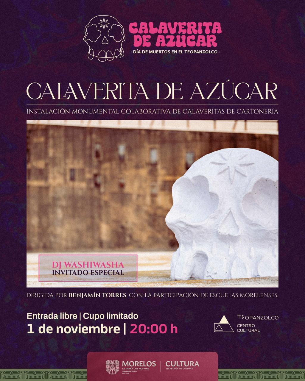 PROMUEVE CENTRO CULTURAL TEOPANZOLCO ACTIVIDADES CULTURALES POR DÍA DE MUERTOS CON MÚSICA E INSTALACIÓN MONUMENTAL PROMUEVE CENTRO CULTURAL TEOPANZOLCO ACTIVIDADES CULTURALES POR DÍA DE MUERTOS CON MÚSICA E INSTALACIÓN MONUMENTAL