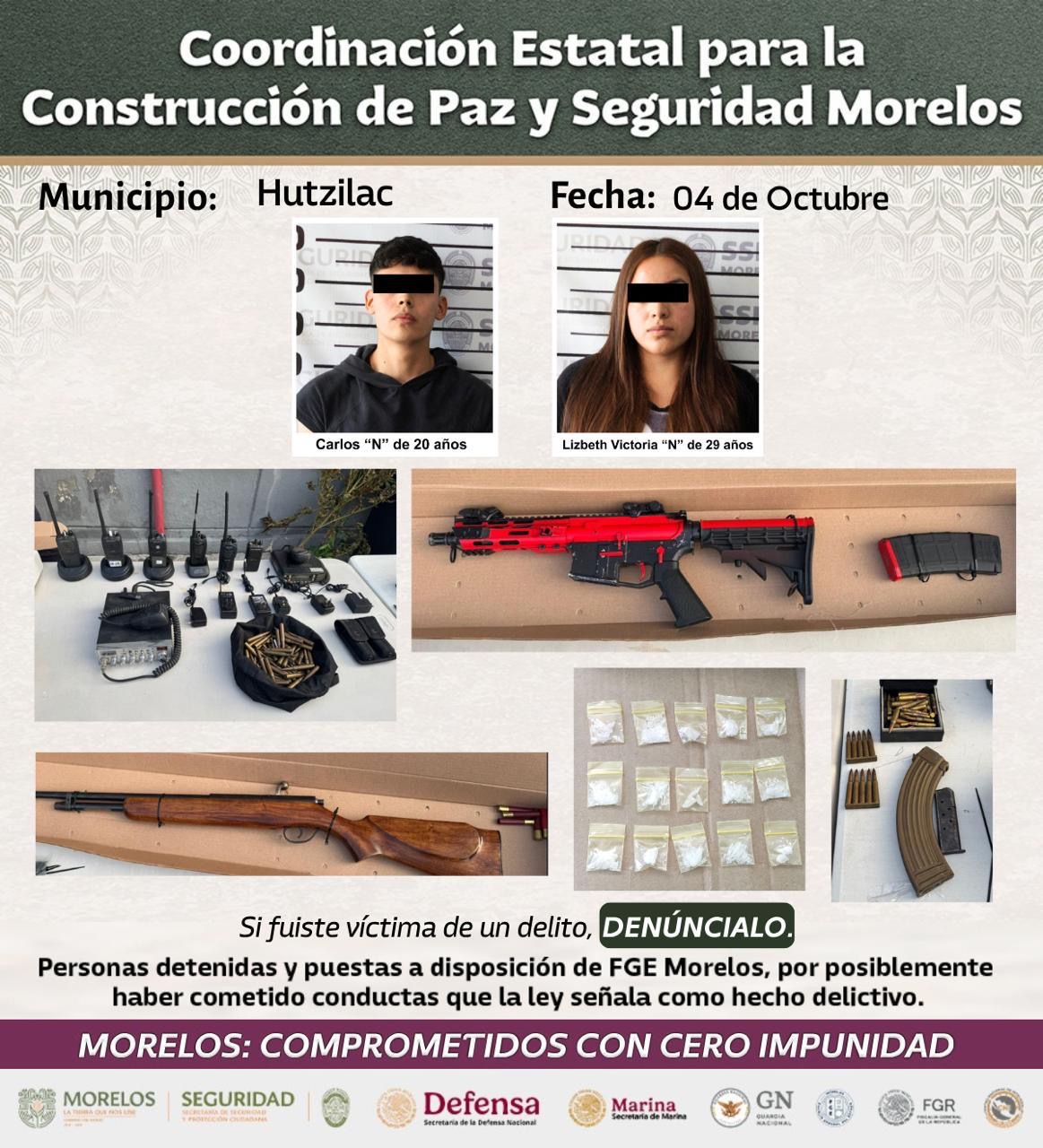 PRESENTAN INTEGRANTES DE LA MESA DE CONSTRUCCIÓN DE PAZ Y SEGURIDAD 31 DETENCIONES RELEVANTES