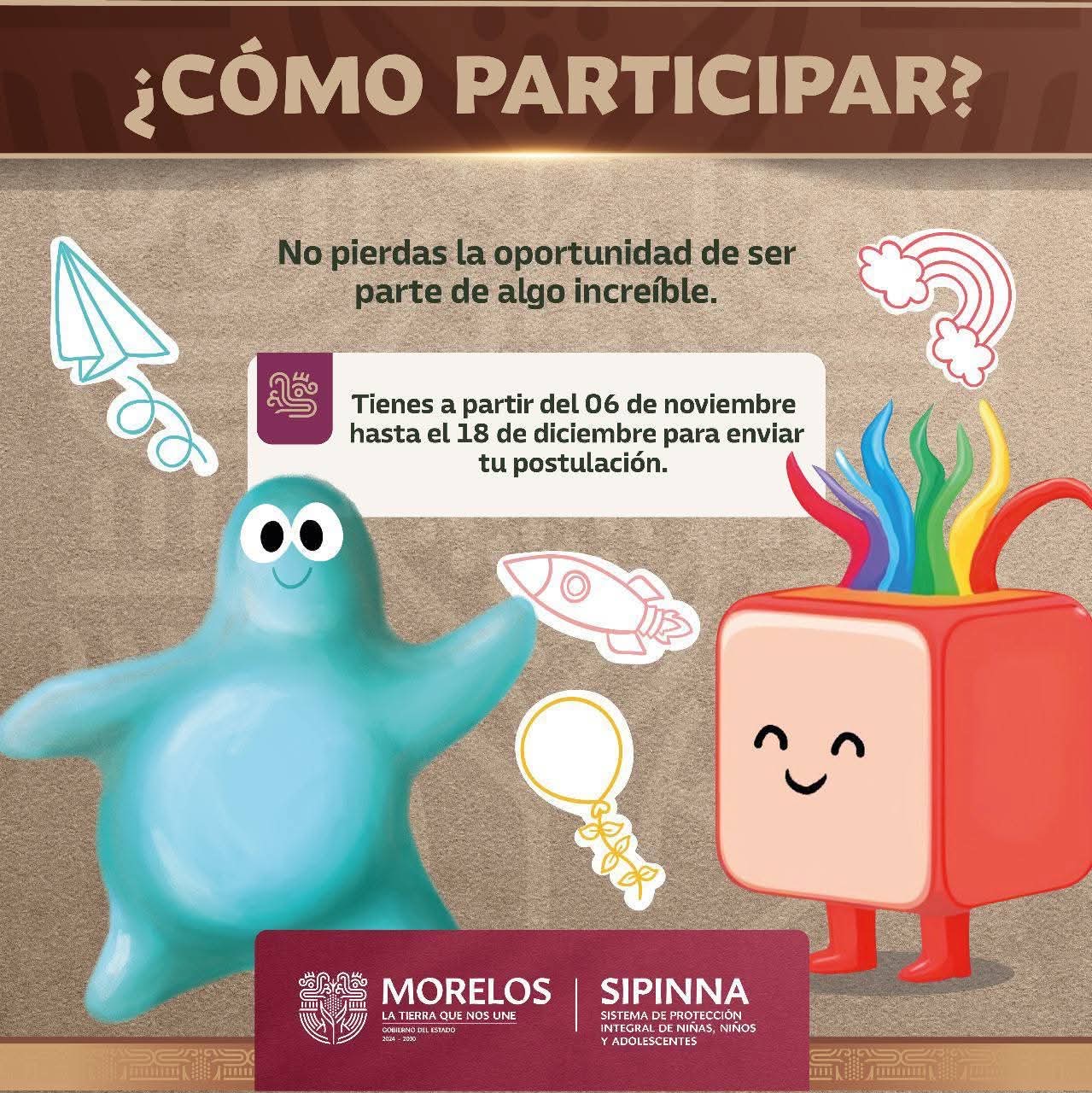 CONVOCA SIPINNA MORELOS A PARTICIPAR EN CONSEJO CONSULTIVO DE NIÑAS, NIÑOS Y ADOLESCENTES DEL ESTADO