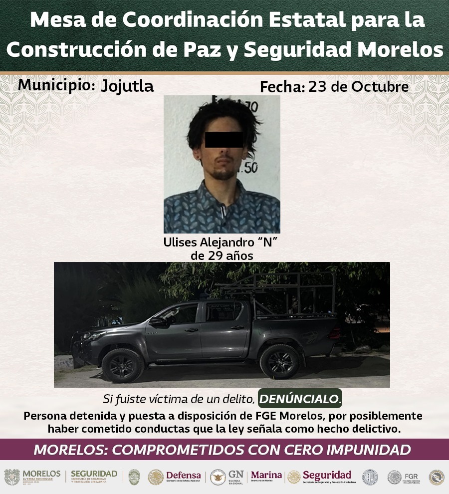 INFORMAN INTEGRANTES DE LA MESA DE COORDINACIÓN ESTATAL PARA LA CONSTRUCCIÓN DE PAZ Y SEGURIDAD EL ASEGURAMIENTO DE 28 GENERADORES DE VIOLENCIA EN LA ENTIDAD