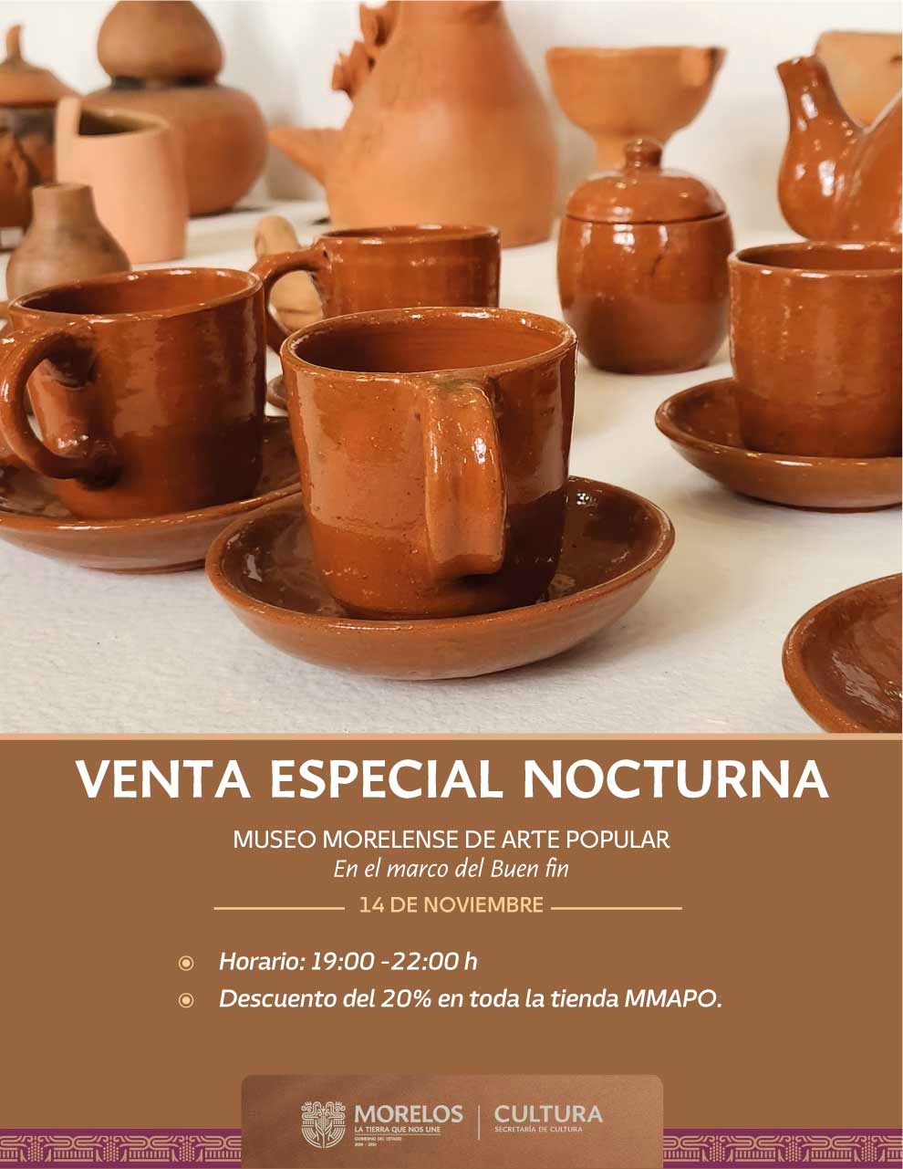INVITA MMAPO A VENTA NOCTURNA EN APOYO A ARTESANOS MORELENSES