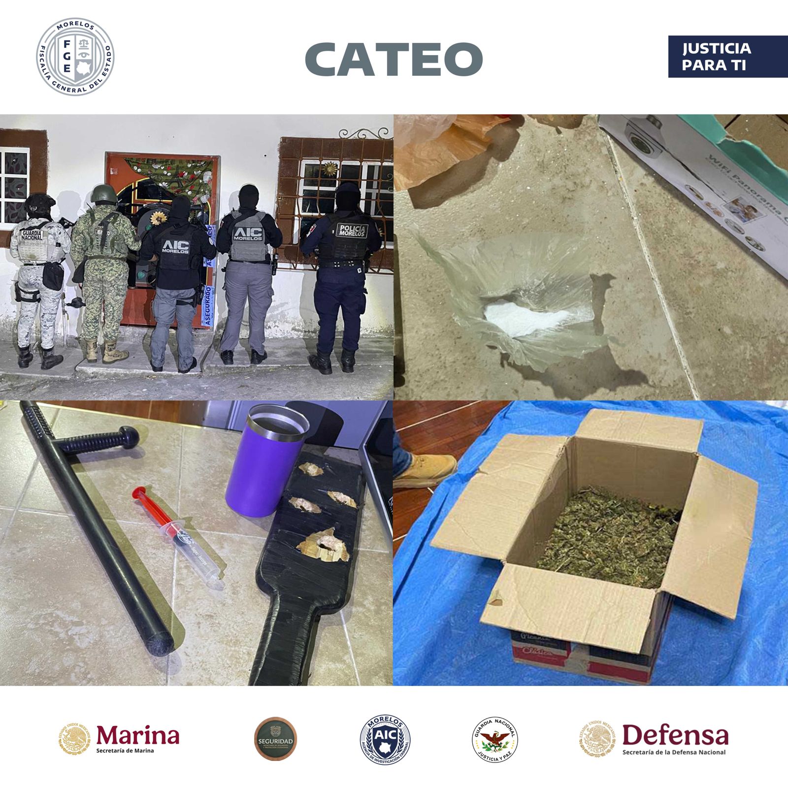 CATEA COE UN INMUEBLE EN YAUTEPEC, PRESUNTAMENTE VINCULADO CON DELITO CONTRA LA SALUD