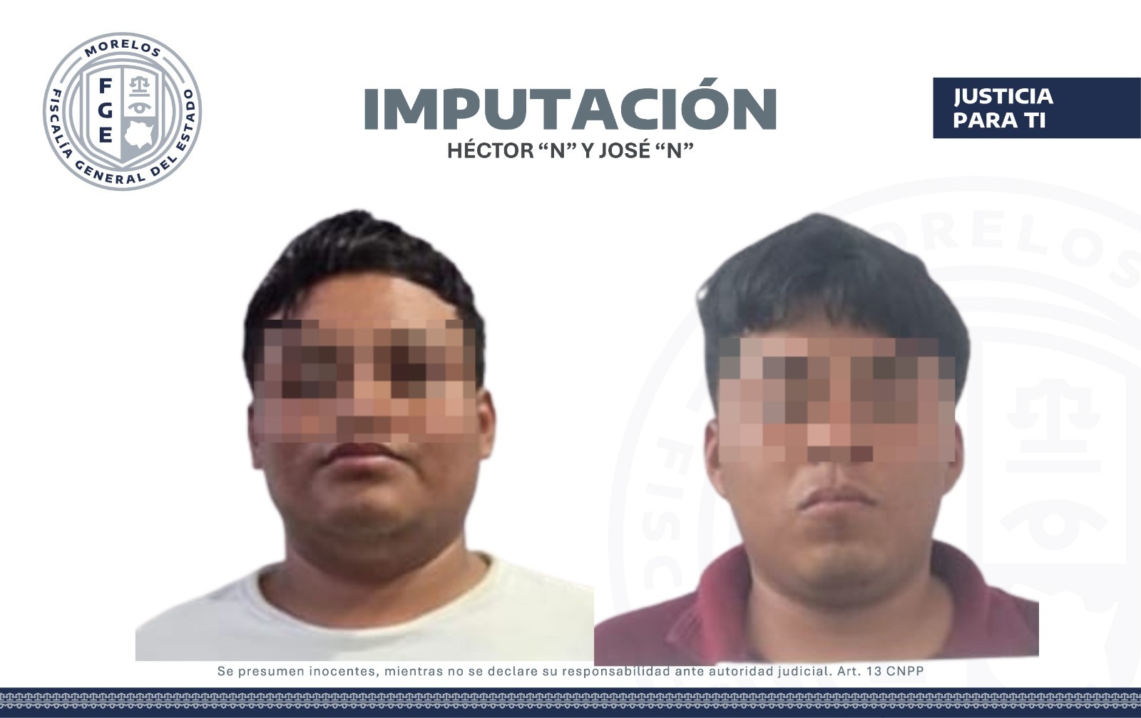 FORMULAN IMPUTACIÓN CONTRA DOS HOMBRES POR EL DELITO VIOLACIÓN AGRAVADA EN AYALA