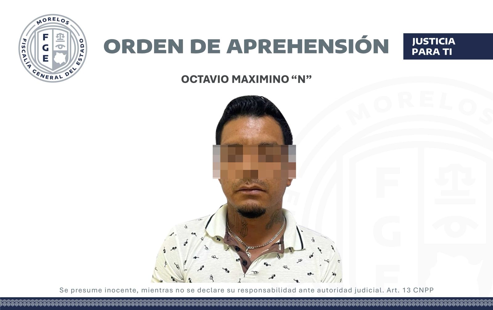 APREHENDEN A MASCULINO QUE INCUMPLIÓ MEDIDAS CAUTELARES POR VIOLENCIA FAMILIAR EN XOCHITEPEC