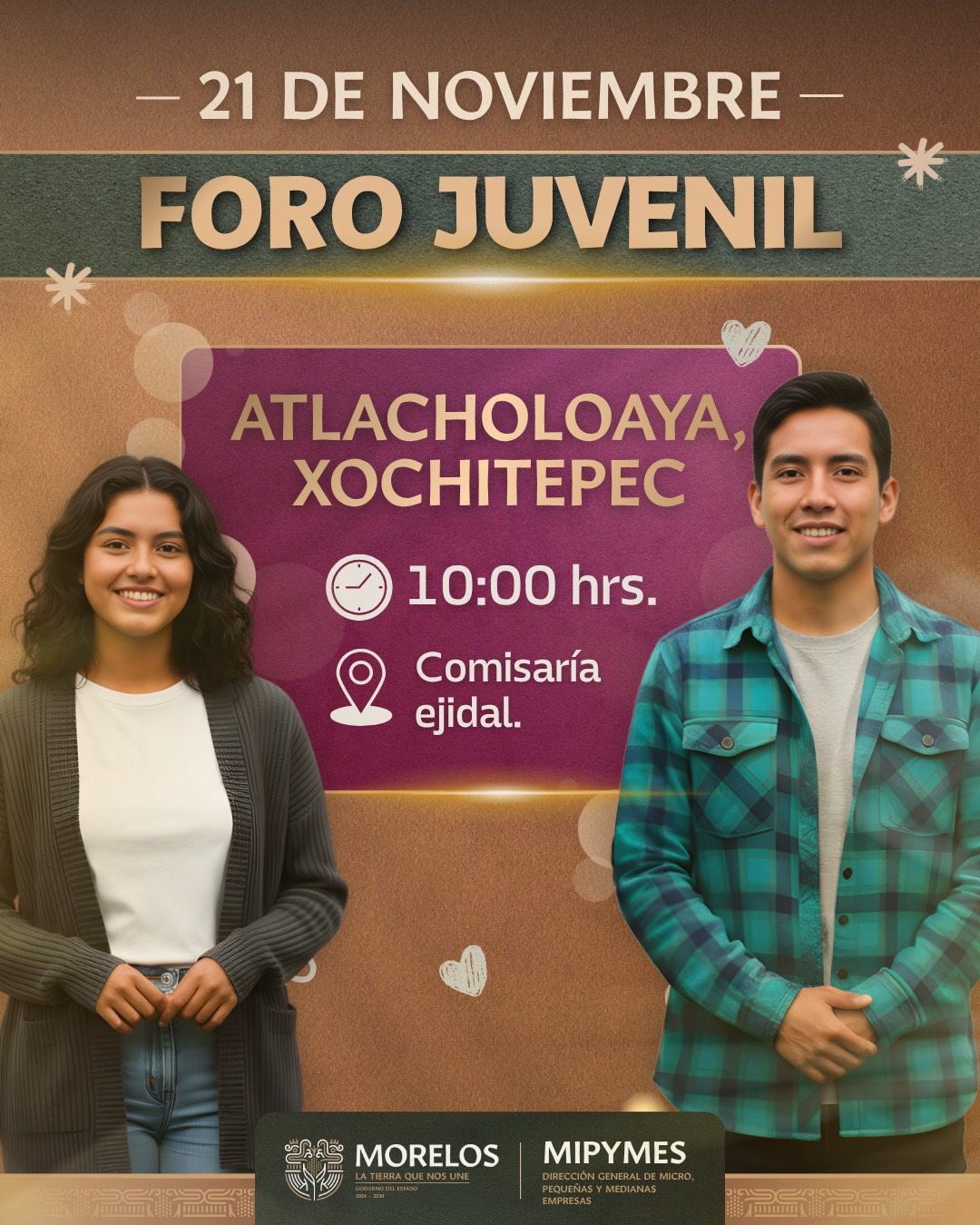 REALIZARÁ SDEYT SEGUNDO FORO DE JÓVENES EN EL MUNICIPIO DE XOCHITEPEC