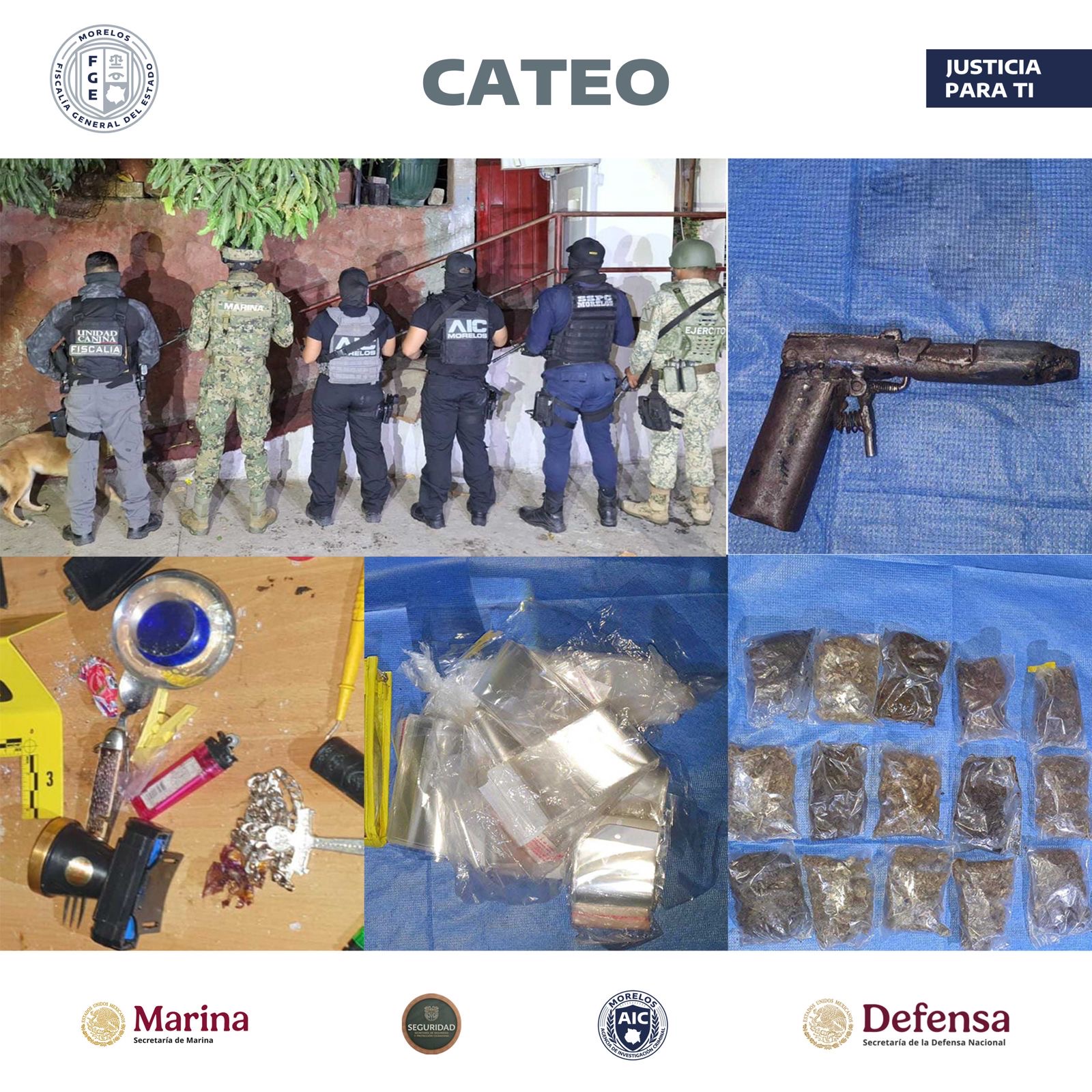 CATEA COE UN INMUEBLE EN CUERNAVACA, PRESUNTAMENTE RELACIONADO CON DELITO CONTRA LA SALUD