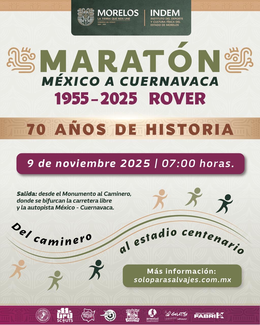 SE SUMA INDEM A LA CELEBRACIÓN DE LOS 70 AÑOS DEL MARATÓN ROVER MÉXICO-CUERNAVACA